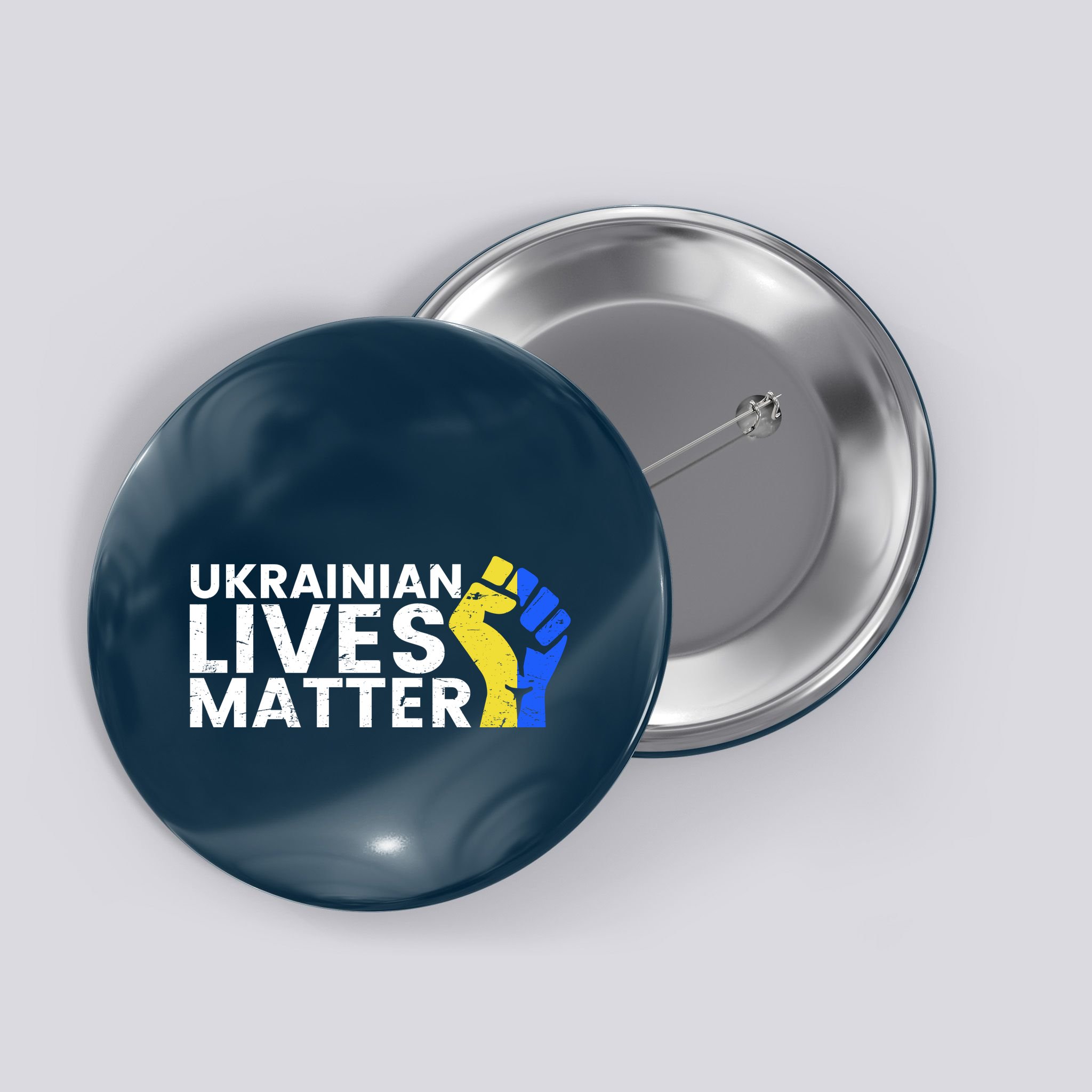 Ukrainian Lives Matter Stand With Ukraine Pray Support Button