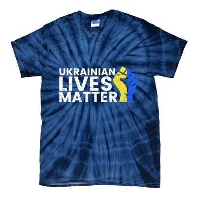 Ukrainian Lives Matter Stand With Ukraine Pray Support Tie-Dye T-Shirt