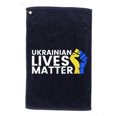 Ukrainian Lives Matter Stand With Ukraine Pray Support Golf Towel