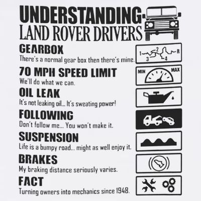 Understanding Land Rover Driver T-Shirt