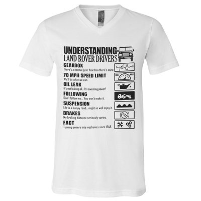 Understanding Land Rover Driver V-Neck T-Shirt