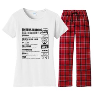 Understanding Land Rover Driver Women's Flannel Pajama Set