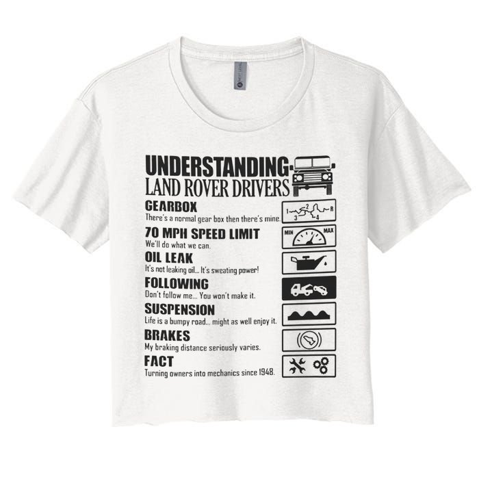 Understanding Land Rover Driver Women's Crop Top Tee