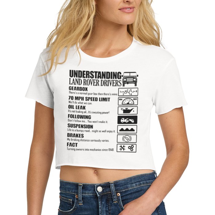 Understanding Land Rover Driver Women's Crop Top Tee