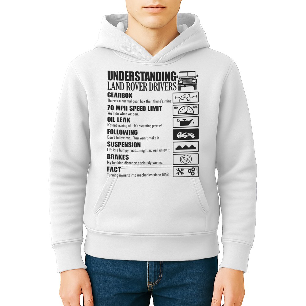 Understanding Land Rover Driver Kids Hoodie