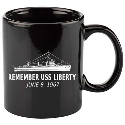 Uss Liberty Remember June 8 1967 11oz C Handle Ceramic Mug