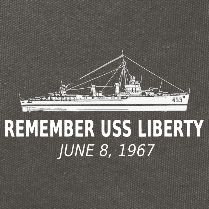 Uss Liberty Remember June 8 1967 Cotton Canvas Backpack