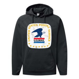 Usps Loewy Seal Performance Fleece Hoodie