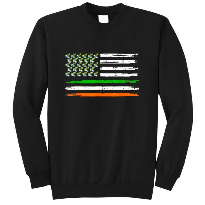 Unicorn Leprechaun St Patricks Day USA Flag Lepricorn Sweatshirt