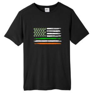 Unicorn Leprechaun St Patricks Day USA Flag Lepricorn Tall Fusion ChromaSoft Performance T-Shirt