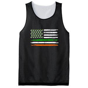 Unicorn Leprechaun St Patricks Day USA Flag Lepricorn Mesh Reversible Basketball Jersey Tank