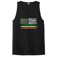 Unicorn Leprechaun St Patricks Day USA Flag Lepricorn PosiCharge Competitor Tank