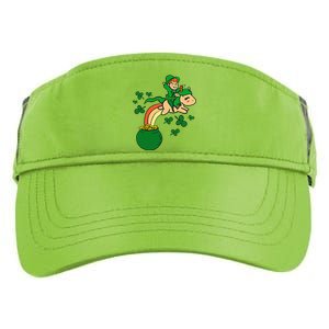 Unicorn Leprechaun St Patricks Day Adult Drive Performance Visor