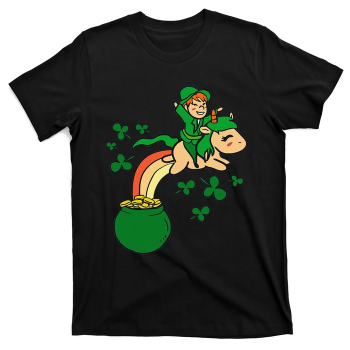 Unicorn Leprechaun St Patricks Day T-Shirt