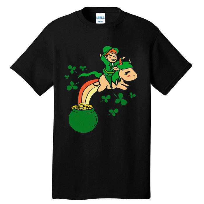 Unicorn Leprechaun St Patricks Day Tall T-Shirt