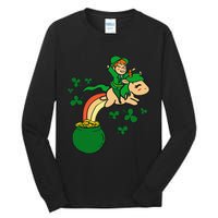 Unicorn Leprechaun St Patricks Day Tall Long Sleeve T-Shirt