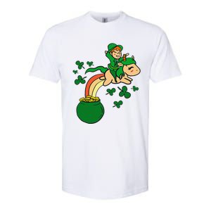 Unicorn Leprechaun St Patricks Day Softstyle CVC T-Shirt