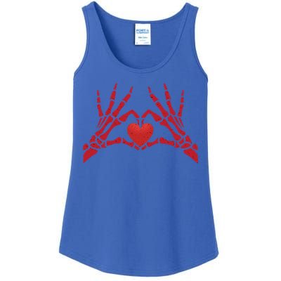 Undying Love Skeleton Hands With Heart Cute Gift Ladies Essential Tank