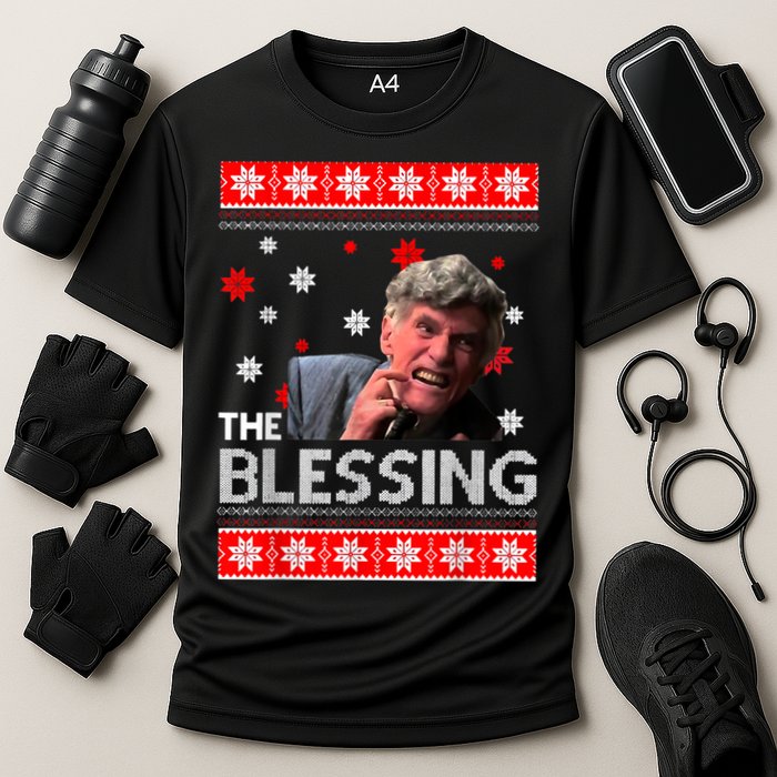 Uncle Lewis The Blessing Christmas Vacation Cooling Performance Crew T-Shirt