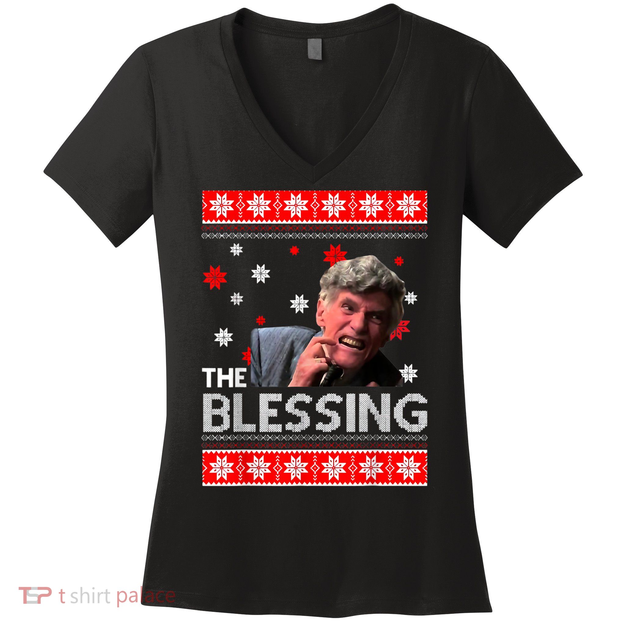 Uncle Lewis The Blessing Christmas Vacation Women's V-Neck T-Shirt