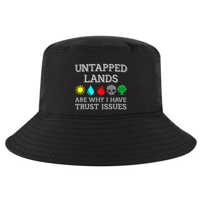 Untapped Lands Trust Issues Funny Magic Geek Tcg Cool Comfort Performance Bucket Hat