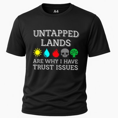 Untapped Lands Trust Issues Funny Magic Geek Tcg Performance Shirt