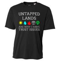 Untapped Lands Trust Issues Funny Magic Geek Tcg Cooling Performance Crew T-Shirt