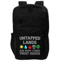 Untapped Lands Trust Issues Funny Magic Geek Tcg Impact Tech Backpack