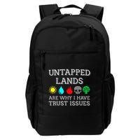 Untapped Lands Trust Issues Funny Magic Geek Tcg Backpack