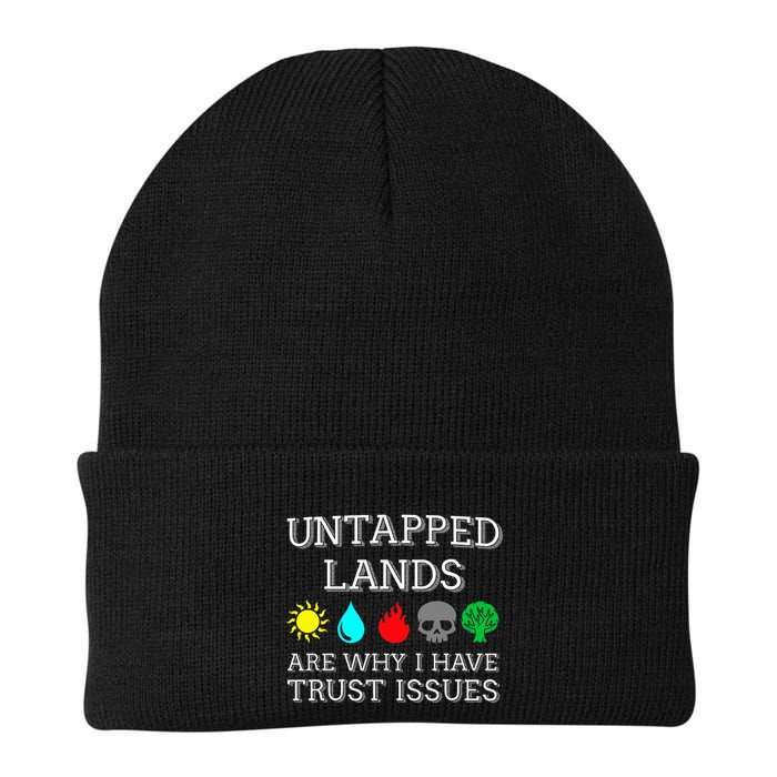 Untapped Lands Trust Issues Funny Magic Geek Tcg Beanie