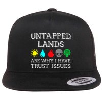 Untapped Lands Trust Issues Funny Magic Geek Tcg Flatbill Hat