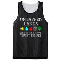 Untapped Lands Trust Issues Funny Magic Geek Tcg Mesh Reversible Basketball Jersey Tank