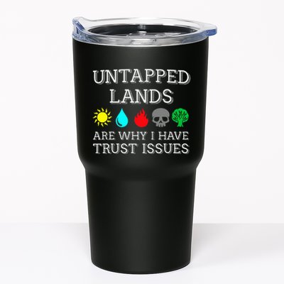 Untapped Lands Trust Issues Funny Magic Geek Tcg Tumbler