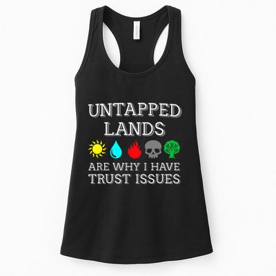 Untapped Lands Trust Issues Funny Magic Geek Tcg Womens Tank Top