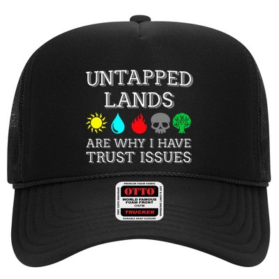 Untapped Lands Trust Issues Funny Magic Geek Tcg Trucker Hat