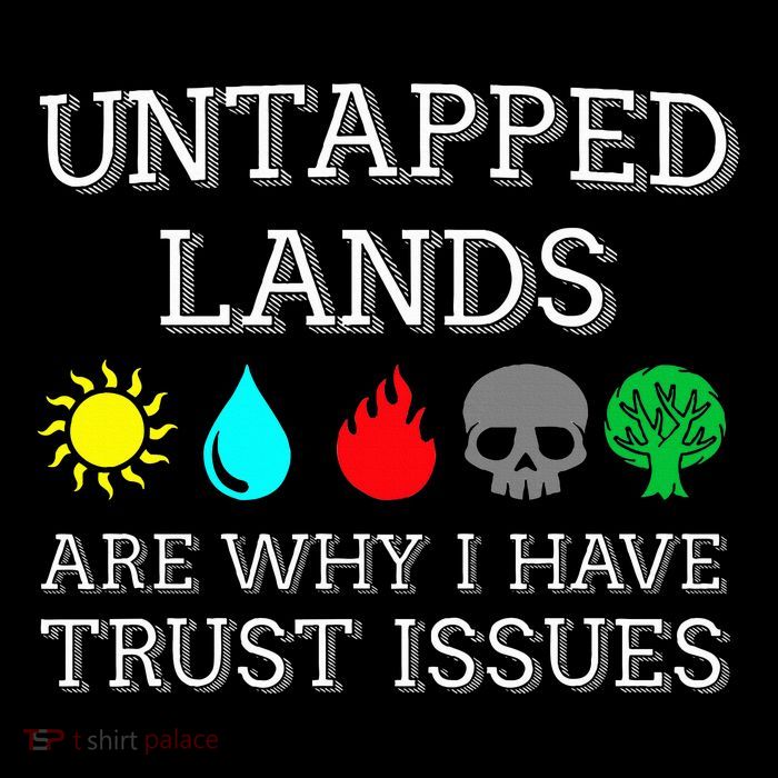 Untapped Lands Trust Issues Funny Magic Geek Tcg Toddler Hoodie