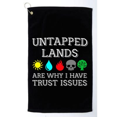 Untapped Lands Trust Issues Funny Magic Geek Tcg Golf Towel