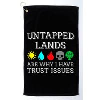 Untapped Lands Trust Issues Funny Magic Geek Tcg Golf Towel