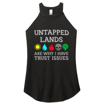 Untapped Lands Trust Issues Funny Magic Geek Tcg Women's Perfect Tri Rocker Tank