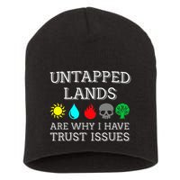 Untapped Lands Trust Issues Funny Magic Geek Tcg Short Acrylic Beanie