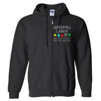 Untapped Lands Trust Issues Funny Magic Geek Tcg Full Zip Hoodie