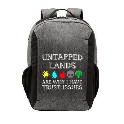 Untapped Lands Trust Issues Funny Magic Geek Tcg Vector Backpack