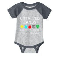 Untapped Lands Trust Issues Funny Magic Geek Tcg Infant Baby Jersey Bodysuit