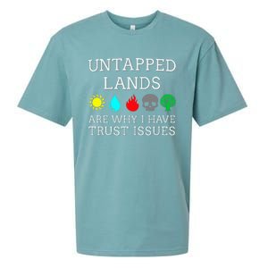 Untapped Lands Trust Issues Funny Magic Geek Tcg Sueded Cloud Jersey T-Shirt