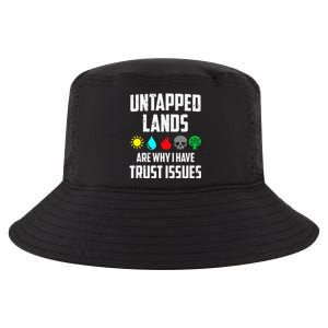 Untapped Lands Trust Issues Funny Magic Geek TCG Cool Comfort Performance Bucket Hat