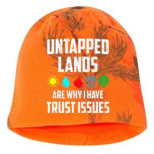 Untapped Lands Trust Issues Funny Magic Geek TCG Kati - Camo Knit Beanie