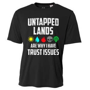 Untapped Lands Trust Issues Magic Funny Geek Tcg Classic Fit Cooling Performance Crew T-Shirt