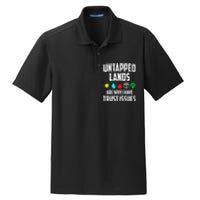 Untapped Lands Trust Issues Magic Funny Geek Tcg Classic Fit Dry Zone Grid Polo