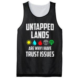 Untapped Lands Trust Issues Magic Funny Geek Tcg Classic Fit Mesh Reversible Basketball Jersey Tank