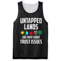 Untapped Lands Trust Issues Magic Funny Geek Tcg Classic Fit Mesh Reversible Basketball Jersey Tank